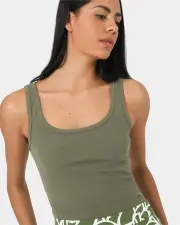 Devin Ribbed Singlet Top