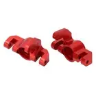 (Red)2pcs Aluminum Knuckle Arm Set For LOSI Lasernut U4 Tenacity 1/10 RC Ca DS