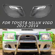 Pair Headlight Lens Headlamp Shell Cover Cap For Toyota Hilux Vigo 2012 2013