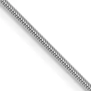 24 Inch 10K Wg .9mm Round Snake Chain