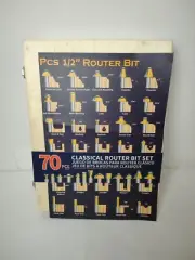 KOWOOD Router Bits Set 1/2 Inch Shank 丨70 - Piece Set.