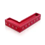 L-Shaped Square Small Red Graduated Right-Angle Positioning Ruler Quickly6300