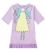 [Stella McCartney Kids] Stella McCartney Kids Printed cotton jersey dress Y 2 purple
