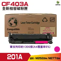 在飛比找Yahoo奇摩購物中心優惠-for 201A CF403A 紅 相容碳粉匣 M252dw