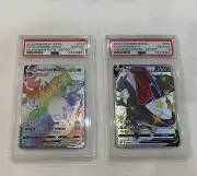 Pokemon Champions Path Charizard V #79 / Charizard VMAX #74 SET PSA 10 GEM MT