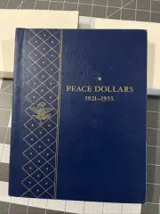 Whitman Peace Dollars Album 1921-1935 Blue #9430 Coin Storage - NOS Empty