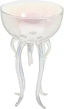 NOLITOY Octopus Shape Martini Glass Jellyfish Beverage Cup Elegant Cocktail Glass for Party