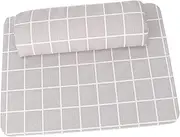 Beaupretty 1set European Style Manicure Hand Pillow Set Soft Pu Mat for Nail Salons Washable Nail Art Cushion Convenient Hand Support for Comfortable Manicure Grey