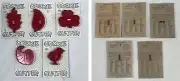 5 New Vintage Plastic HRM Cookie Cutters Shamrock Elm Oak Leaf Chick Cornucopia
