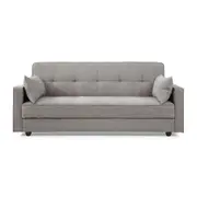 Junny Sofa Bed Functional and Stylish 3 Seater Futon with Space Saving Features Grey