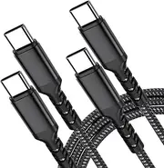 GOPALA 100W USB C to USB C Cable, 2Pack 1M Fast Charging USB C Charger Cable iPhone 16/15/15 Pro/15 Plus/15 Pro Max, iPad Mini 6/ Pro 2021, iPad Air 4, MacBook Pro 2020, Samsung Galaxy S23,Switch
