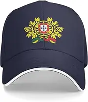 [Generic] Portugal National Emblem Hat Support Portugal Coat of Arms Baseball Cap Portuguese Hat for Women Men Adjustable Hat