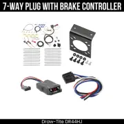 DrawTite 7-Way Trailer Wiring Harness Kit + Brake Control For 07-10 Jeep Compass