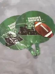 2- Football Touchdown 17 Inch Mylar Balloons