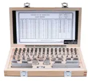 Precision 81-Piece Steel Gauge Block Set, Grade B Accuracy, Corrosion-Resista...