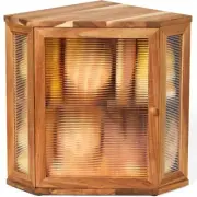 Extra Large Corner Bread Box for Kitchen Counter Corner Storage，Double Layer ...