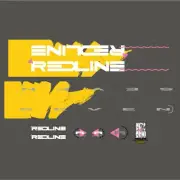 Redline - 1990 700SL Decal set - for Grey & Yellow frame - Old school bmx