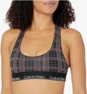 Calvin Klein Women's Modern Cotton Unlined Wireless Bralette Bra Size L 00915