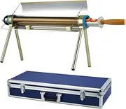 Solar Oven Sun Stove For 2-3 Meals, 3.3Lb Solar Cooker With Portable Case, 360° Vacuum Concentrating Heating Camping Stove For Backpacking & Hiking