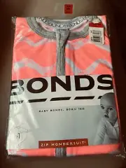 Bonds Zippy Vintage Size 00 Pink Fluro New In Packet ~ Long Sleeve