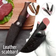 Thick Leather Knife Scabbard Sheath Holster Sheath Holder Pocket Hunt Knife NEW