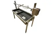 Extendable Charcoal Spit Roast Machine - 25kgs meat capacity Motor from DIZZY LAMB - SSB-3060X