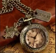 Beautiful Alice In Wonderland Inspired Pocket Watch ￼