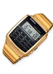 Men’s unisex Casio Vintage Collection Gold Data Bank , calculator watch