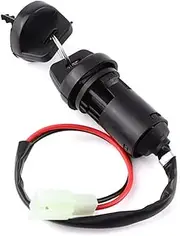 Ignition Barrel Key Switch Universal Motorcycle Ignition Switch Key 2 Or 4 Pin Wire On/Off for 50cc-250cc ATV Go Kart Scooter Quad Dirt Bike Accessories Motor Ignition Key Switches
