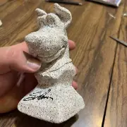 Scooby Doo Resin Bust Signed Scott Innes Autograph Stone Painted