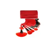 Makeup Blending Brushes 24 Pieces Beauty Tools Multifunction Portable - RED