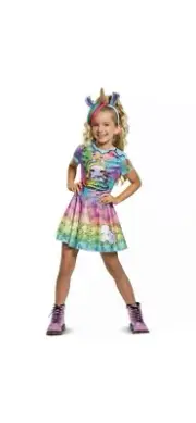 Girls Poopsie Slime Surprise Unicorn Rainbow Brightstar Deluxe Costume S (4-6x)