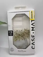 Case-Mate Apple iPhone 14 Pro Max Case- White/Gold Karat Marble - NEW