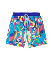 [Roarsome] Roarsome Squawk The Parrot printed swim trunks Y 2/3 blue