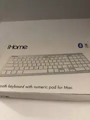 NEW iHome Wireless Bluetooth Keyboard with Numeric Keypad for Mac SHIPS N 24HRS