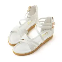 在飛比找momo購物網優惠-【amai】時尚百搭交叉設計低跟羅馬涼鞋 低跟涼鞋 羅馬涼鞋