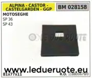 1188006790 Sponge Air Filter Chainsaw ALPINA Stiga Castelgarden Ggp Sp 36 43
