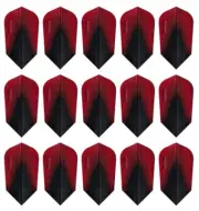 5 New Sets Harrows Sonic X Slim Dart Flights - Red