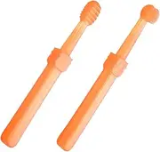 KOCKSHION Comprehensive Baby Oral -piece Silicone Toothbrush Set Gentle Bristles Tongue Scraper Ideal for Boys and Girls