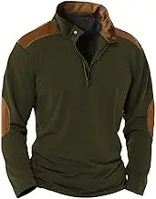Sweater Men's Casual Sweater Stand Collar Placket Zipper Autumn and Winter Top Men Big and Tall Hoodies for Men