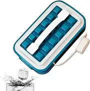 HZIYOU Portable Ice Ball Maker,Ice Trays for Freezer,2 in 1 Portable Ice Cube Tray with Lid for Indoor and Outdoor, Ice Ball Maker Mold for Chilled Drinks, Cocktail, Whiskey, 16 Cubes