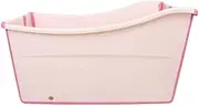 Freestanding Large Foldable Bath Tub Bathtub for Petite Adult Children Baby Toddler,Home Baby Folding Bath Swimming Pool, (Color : Pink)