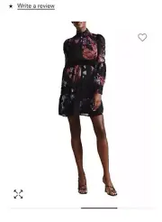 Ted Baker Women Gretaah Velvet Ladder Gown Dress TB Size 2 US 6