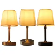 Cordless LED Metal Table Lamp USB Rechargeable Touch Control Night Light Lamp