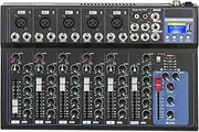 7-Channel DJ Mixer, Audio Mixer & USB Audio Interface for PC, Sound Mixer with Bluetooth, Mixing Desk for Podcasting, Recording & Live Streaming, DJ Deck for Beginners & Professionals