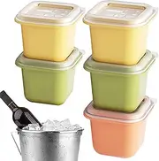 Ice Trays for Freezer | Reusable Food Cube Tray with Lids,5X Multifunctional Reusable Easy Pop-Out and Clean Tool for Cocktails Bourbon Chilling Drinks Coffee Soup Baby Food