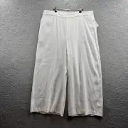 Nordstrom Linen Blend Pants White 18