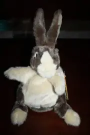 NWT Folkmanis Dutch Bunny Rabbit Plush Full Body Hand Puppet Toy 9" (13" W ears)