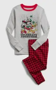 NEW GAP kids Disney Mickey Mouse and friends Christmas PJ set size 10