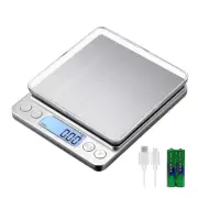 Upgraded Large Range Small Kitchen Scale, USB Charging Mini Food Electronic Scal